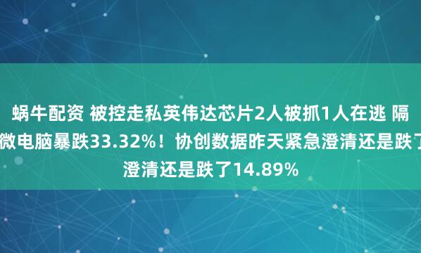 蜗牛配资 被控走私英伟达芯片2人被抓1人在逃 隔夜美股超微电脑暴跌33.32%！协创数据昨天紧急澄清还是跌了14.89%